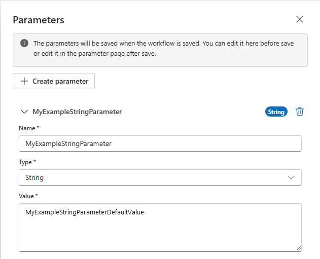 Screenshot des Azure-Portals mit dem Workflow-Designer und dem Bereich 