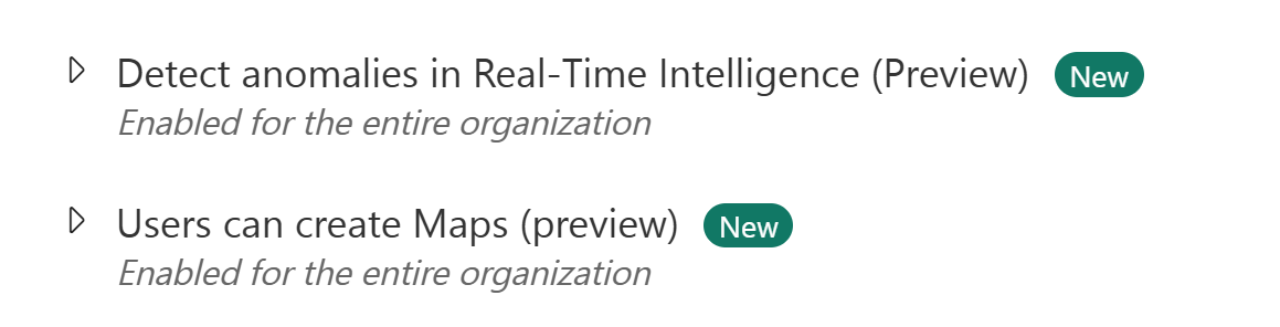 Screenshot der Aktivierung der Vorschauelemente im Verwaltungsportal.