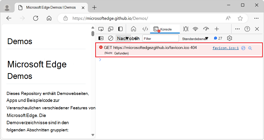 Netzwerkfehlermeldung 