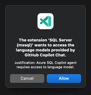Screenshot of Placeholder for Copilot access notification.