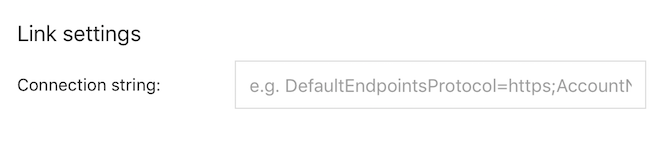 Adición de la cadena de conexión en App Center