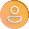 Icono de usuario con degradado naranja que representa un agente de IA