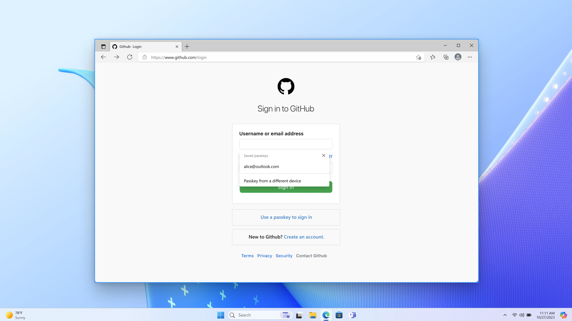 Página de inicio de sesión