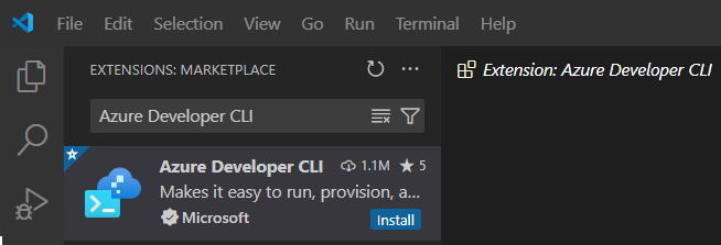 Capture d’écran de l’installation de l’extension.