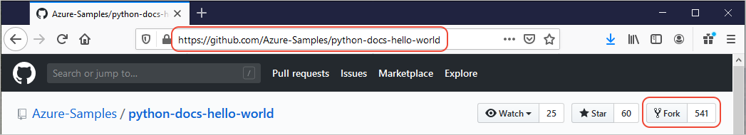 Cloner le dépôt d'exemple sur GitHub