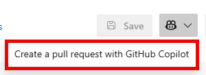 Capture d'écran montrant le menu déroulant GitHub sélectionné et l'option pour proposer une pull request GitHub.