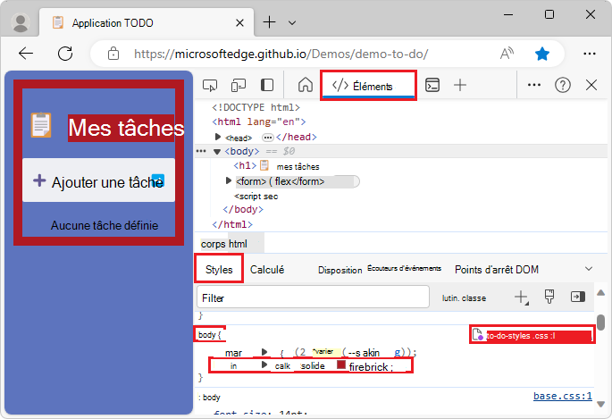 Modification permanente des styles de page web en modifiant un fichier dans votre dossier overrides