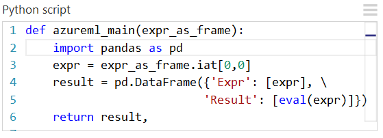 Expression Python Pandas