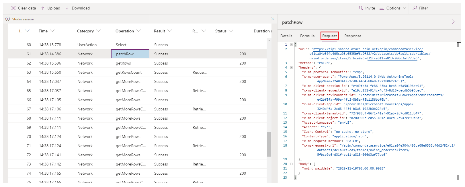 Monitorare - Richiesta.