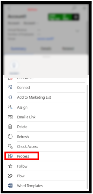 Comando del processo precedente.
