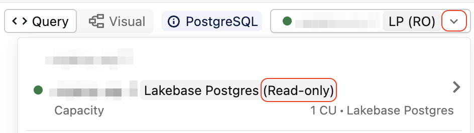 ドロップダウンからリードオンリーコンピューティングを選択する