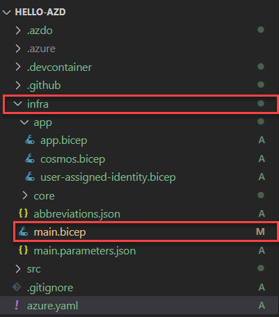 azd up のプロビジョニング ステージを示すスクリーンショット。