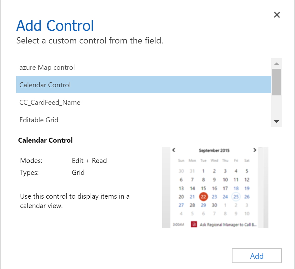 Data Set Grid コンポーネント。