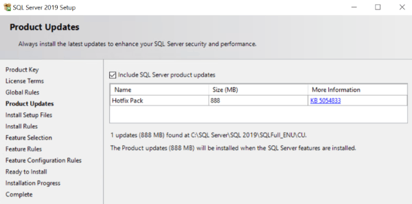 結果を示すスクリーンショット。