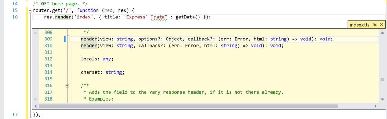 [定義表示] ウィンドウ