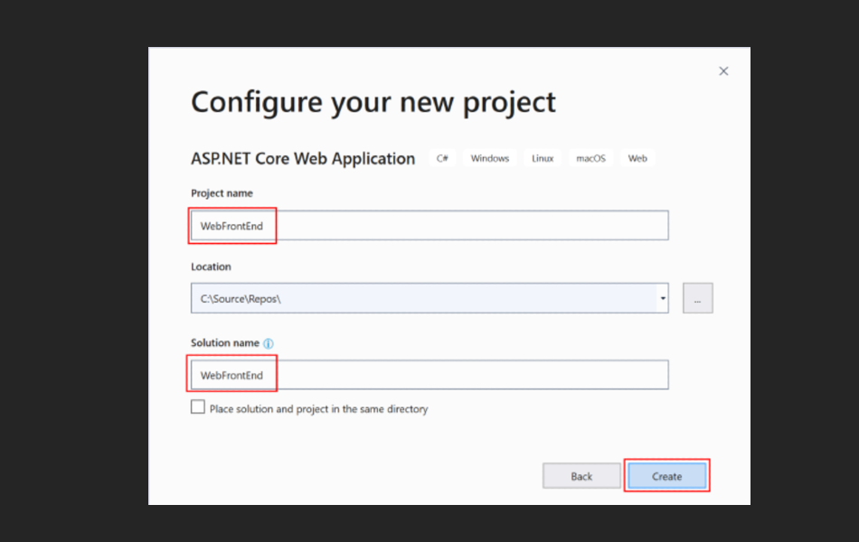 VS captura de tela do tutorial